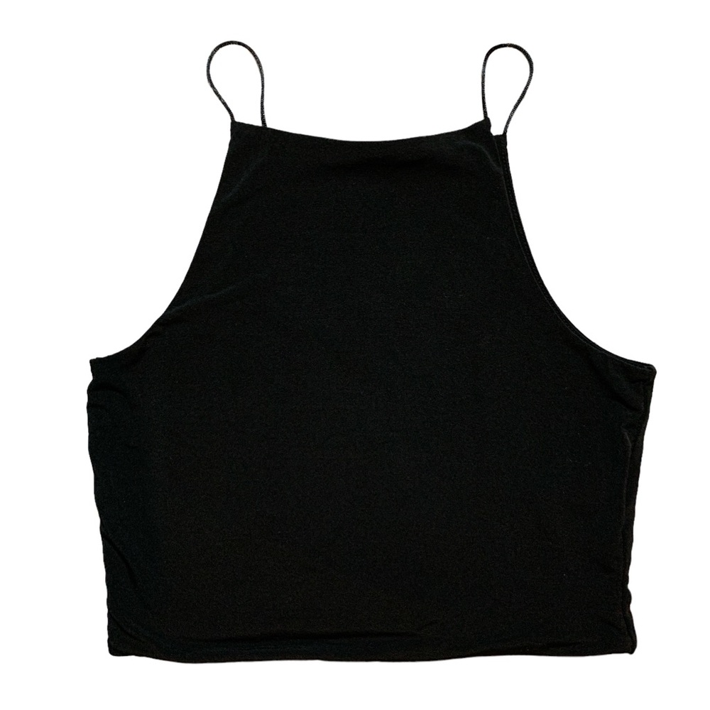 Spaghetti Strap Racer Crop Top